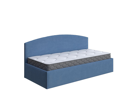 Синяя кровать Hippo - Удобная детская кровать в мягкой обивке