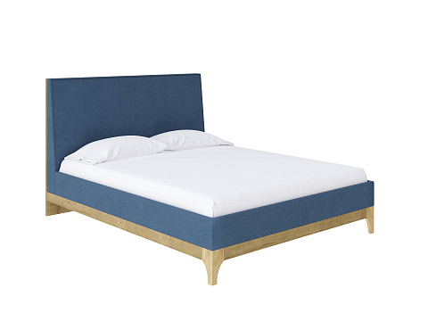 Кровать с мягким изголовьем Odda - Мягкая кровать из ЛДСП в скандинавском стиле