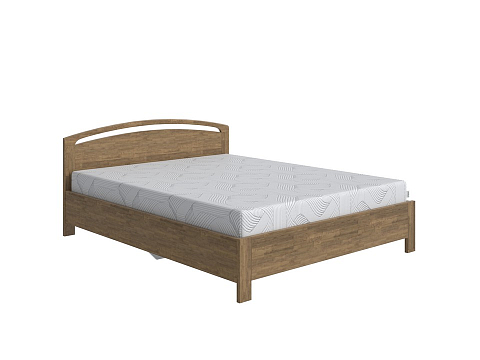 Кровать из массива Веста 1-R с подъемным механизмом - Современная кровать с изголовьем, украшенным декоративной резкой