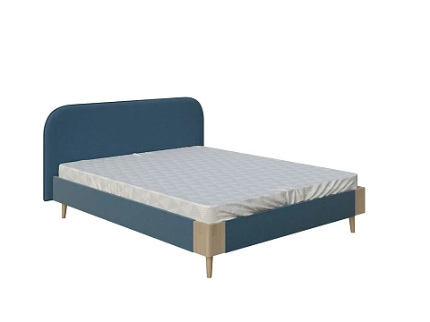 Кровать 180х200 Lagom Plane Soft - Оригинальная кровать в обивке из мебельной ткани.